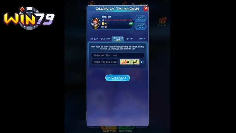 Cách Đăng Ký Win79 Siêu Nhanh Nhận Ngay Quà Tân Thủ 79K 2 xac minh acc win79